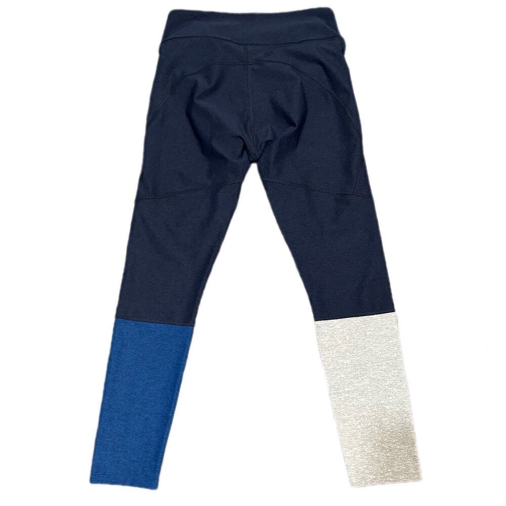 Outdoor Voices 7/8 Dipped Warmup High Waisted Blue Legging Medium - Picture 2 of 6